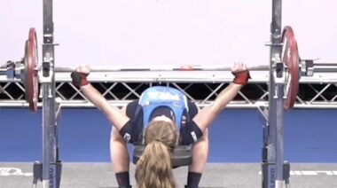 Tiffany Chapon Bench Press Record 2023 IPF Worlds