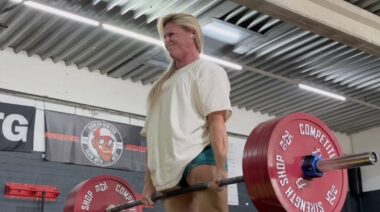 Denise Herber deadlift 595 pounds July 2023