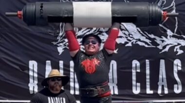 Inez Carrassquillo 2023 Rainier Classic Log Press World Record