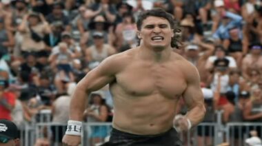 Justin Medeiros Running At 2023 CrossFit Games Shirtless